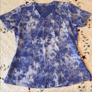 Blue Tie-Dye Women's Blouse